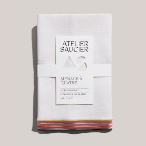 Rainbow Burlap Napkins | Set of 4